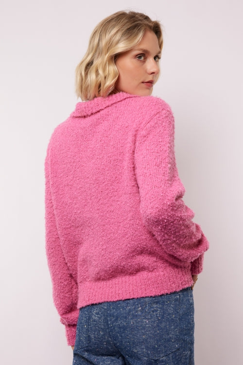 Zorina knit sweater blush rose