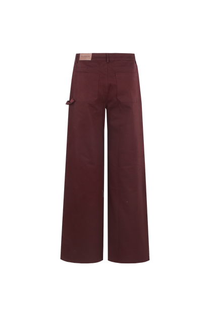 Raqual pants wine red