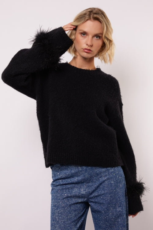 Rielle knit sweater black