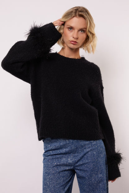 Rielle knit sweater black