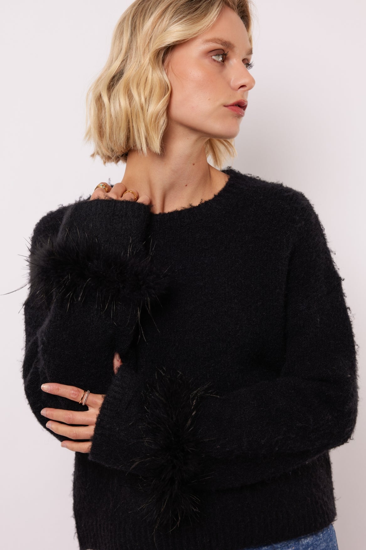 Rielle knit sweater black