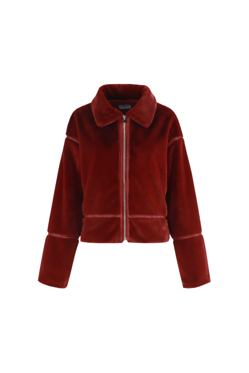 Joey coat wine red