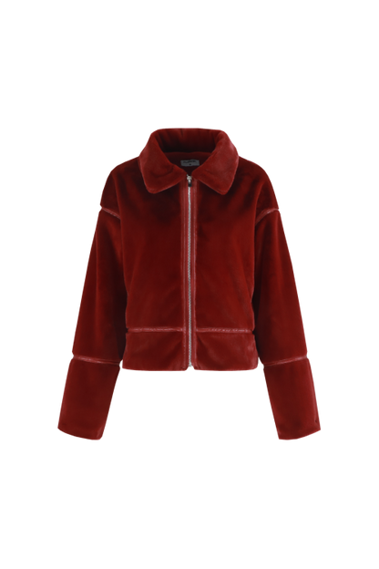 Joey coat wine red