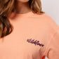 Clarisse t-shirt flower peach