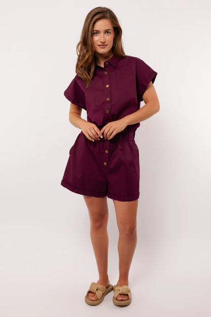 Hanna playsuit deep purple