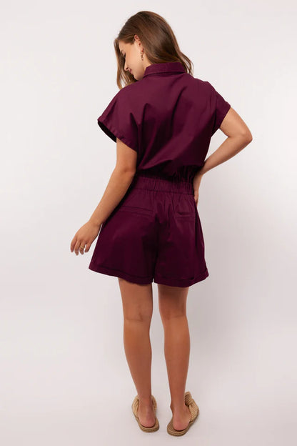 Hanna playsuit deep purple