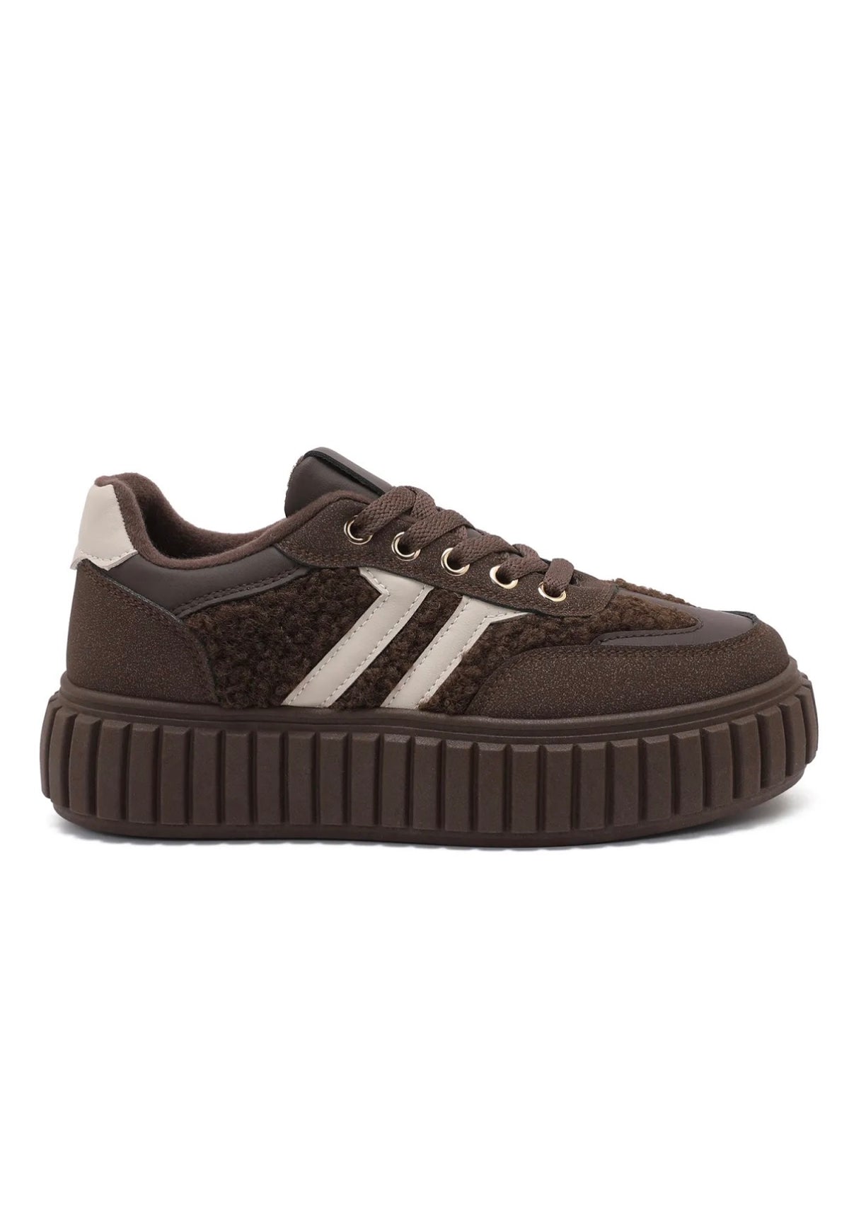 Teddy sneakers plateau zool bruin