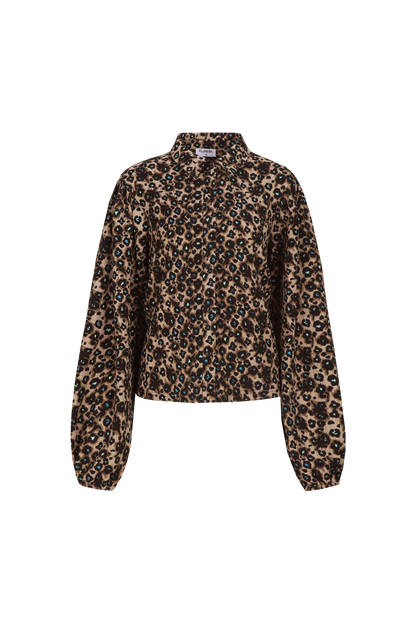 Aislin blouse leopard
