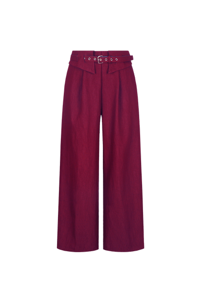 Zumra pants beaujolais red
