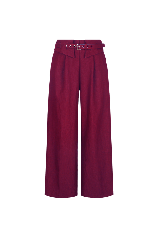 Zumra pants beaujolais red