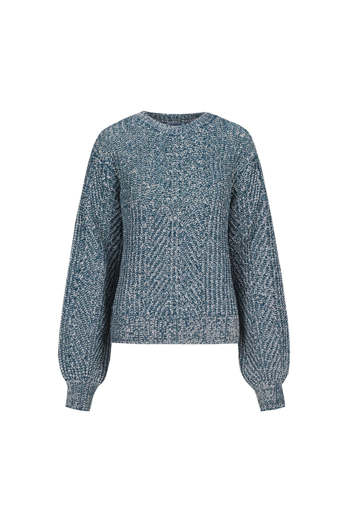 Fenni knit sweater azure green/wood ash