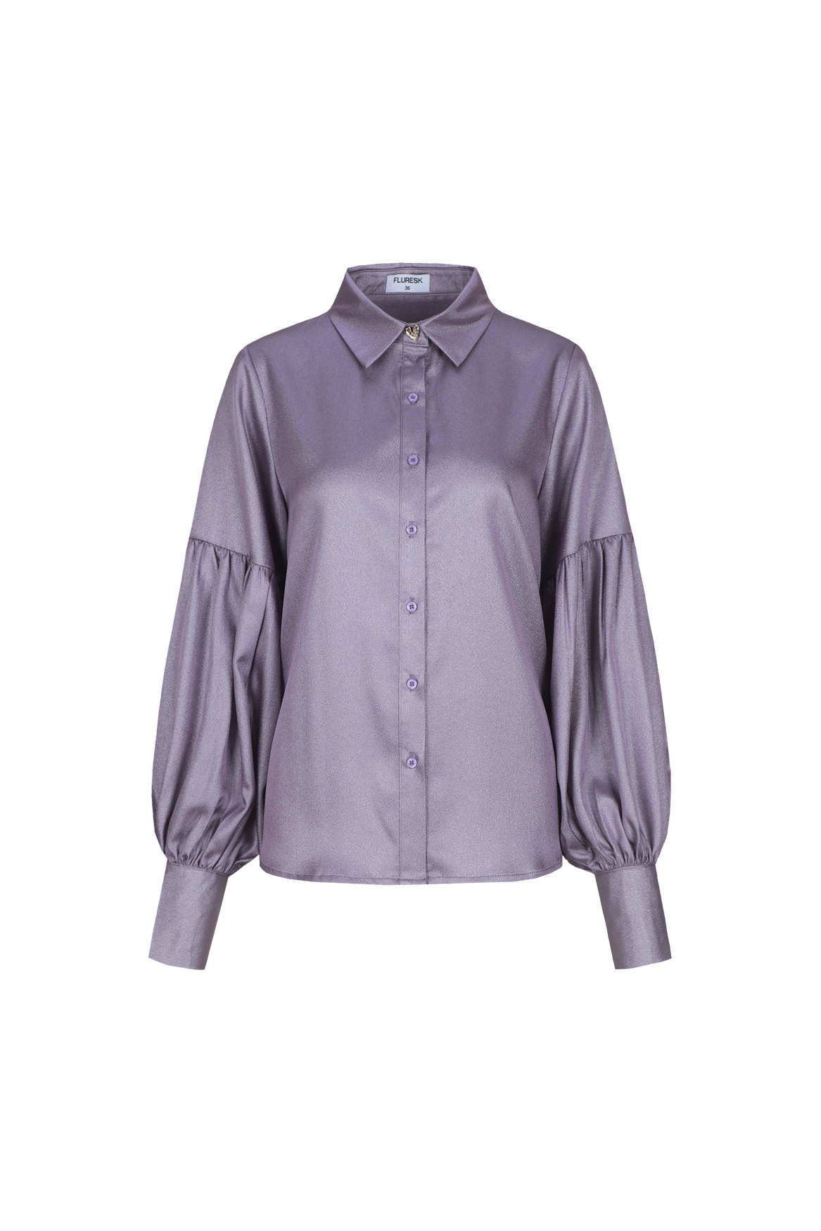 Paarse silky blouse