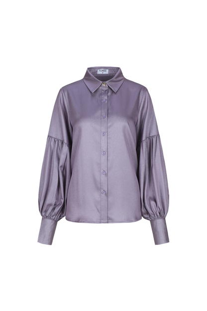 Paarse silky blouse