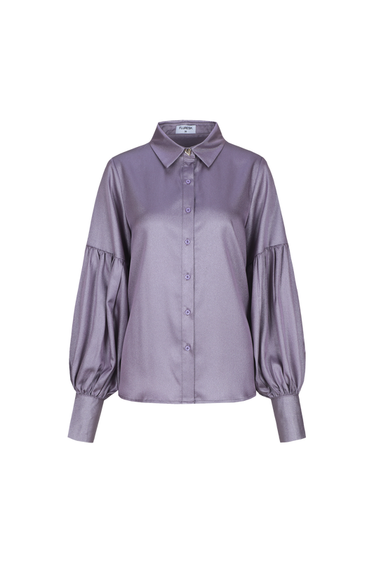 Paarse silky blouse