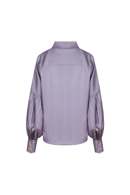 Paarse silky blouse