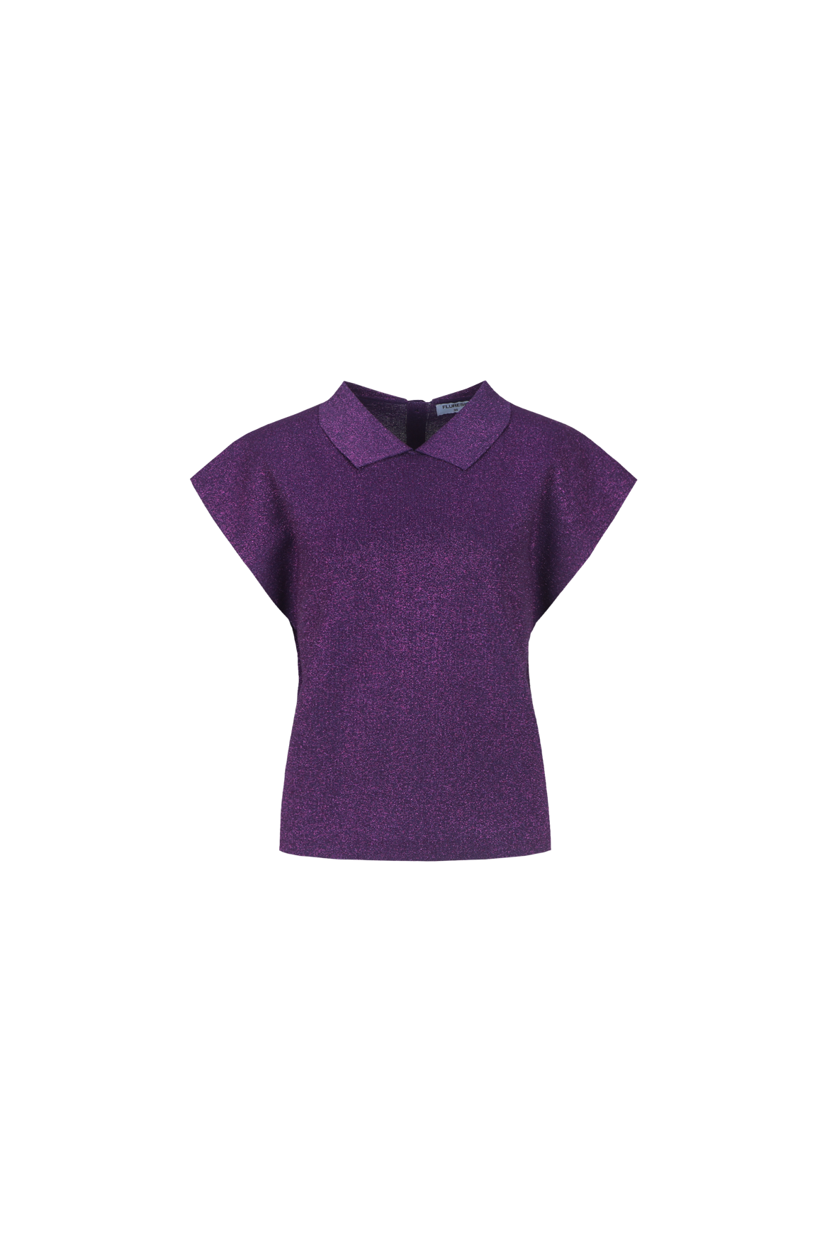 Polo top purple lurex