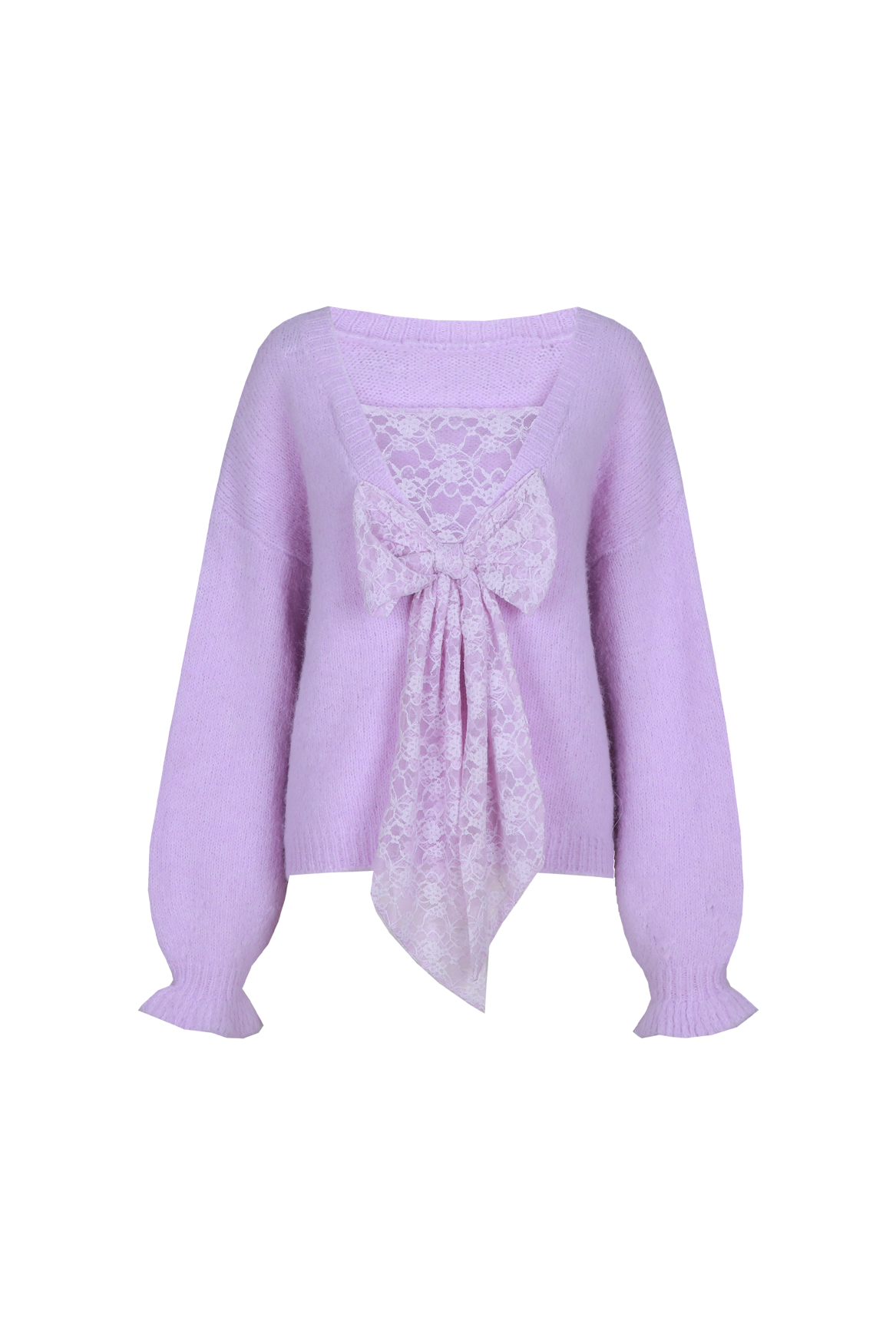 Caia knit sweater purple rose