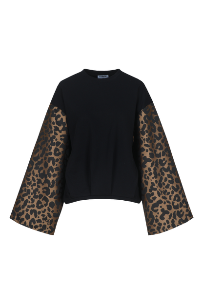 Liana sweater black/light camel