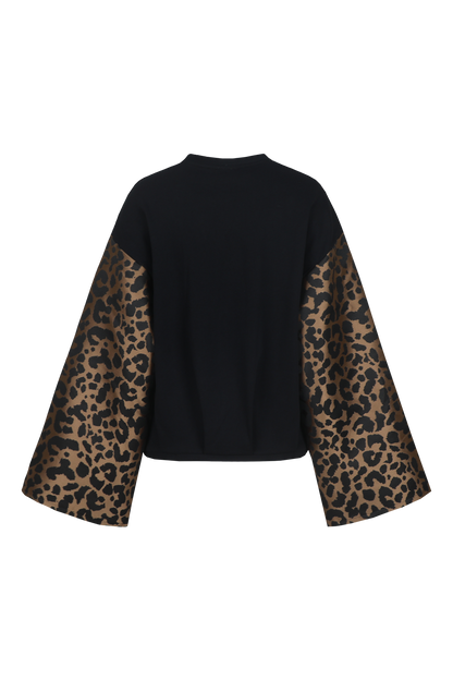 Liana sweater black/light camel