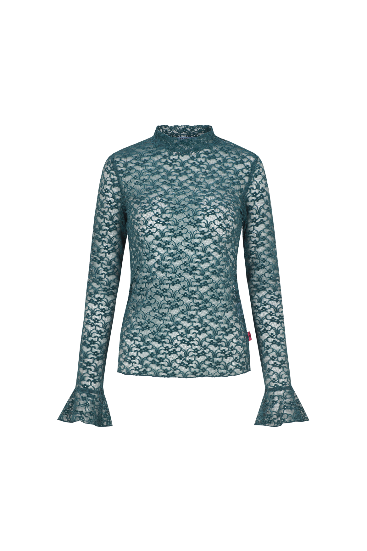 Leena top azure petrol green