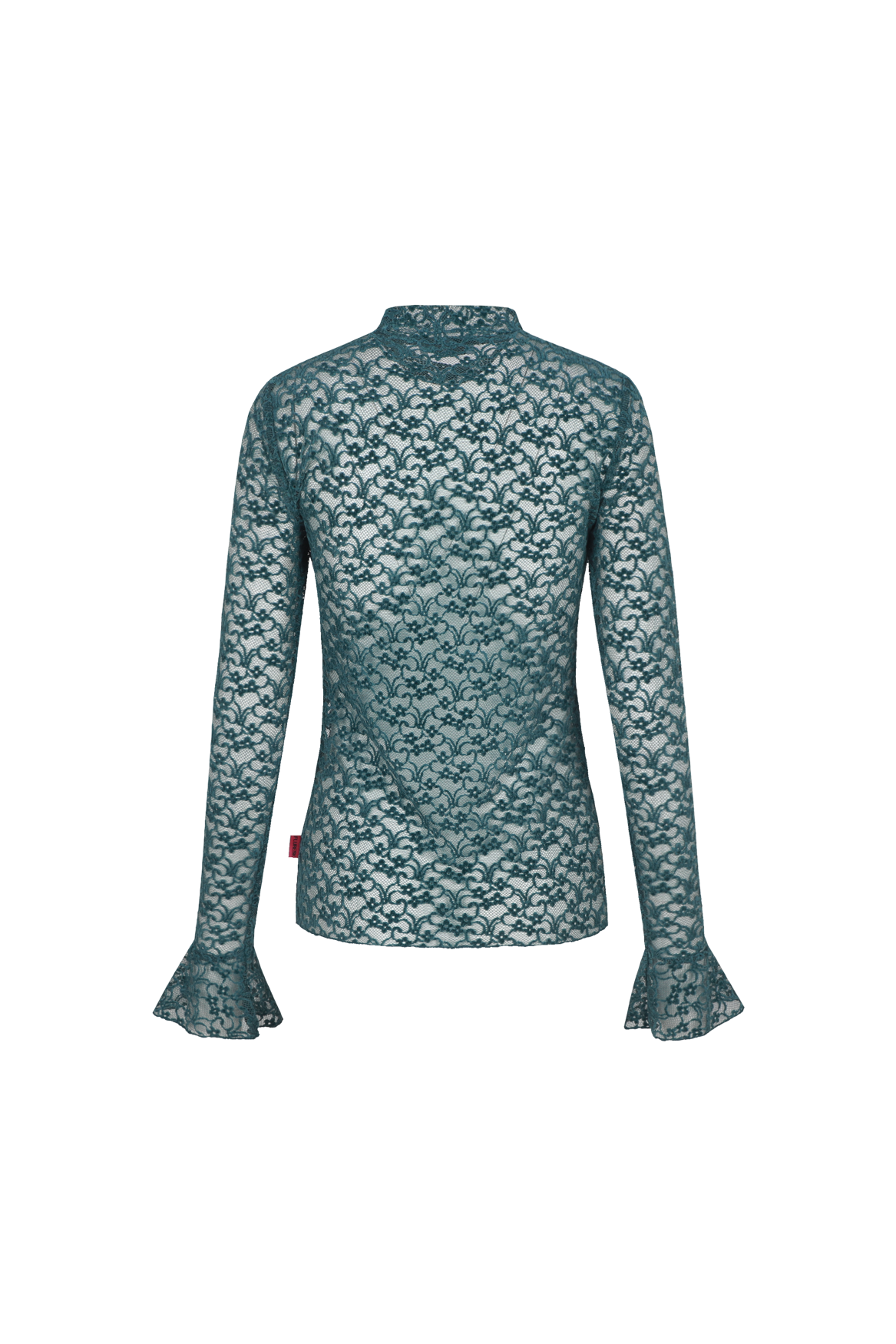 Leena top azure petrol green