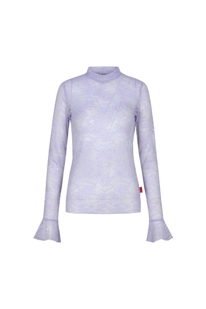 Haily top purple rose