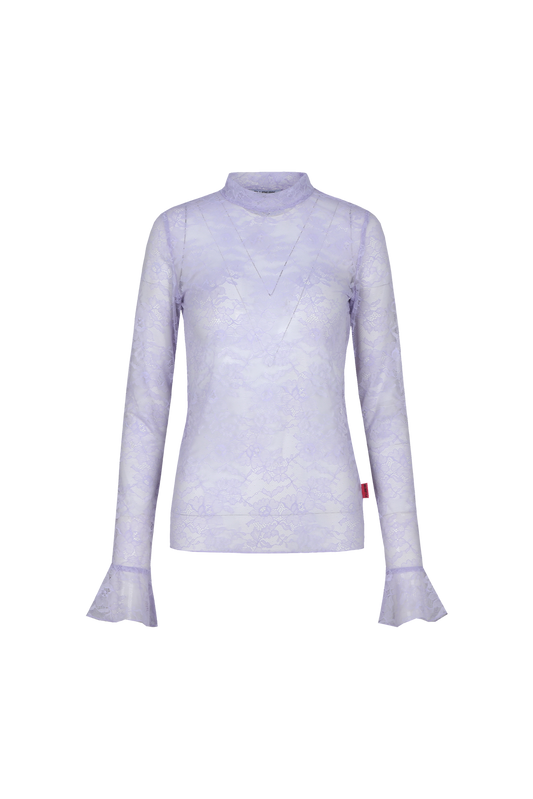 Haily top purple rose