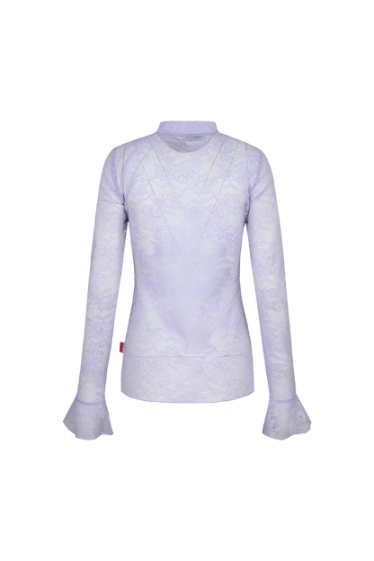 Haily top purple rose