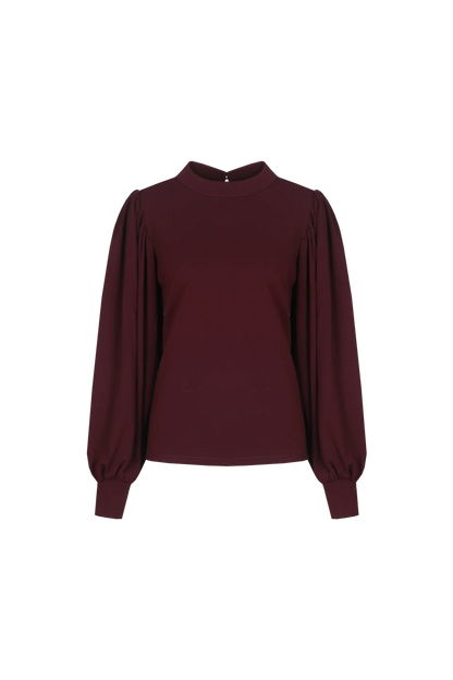 Caro top dusky maroon