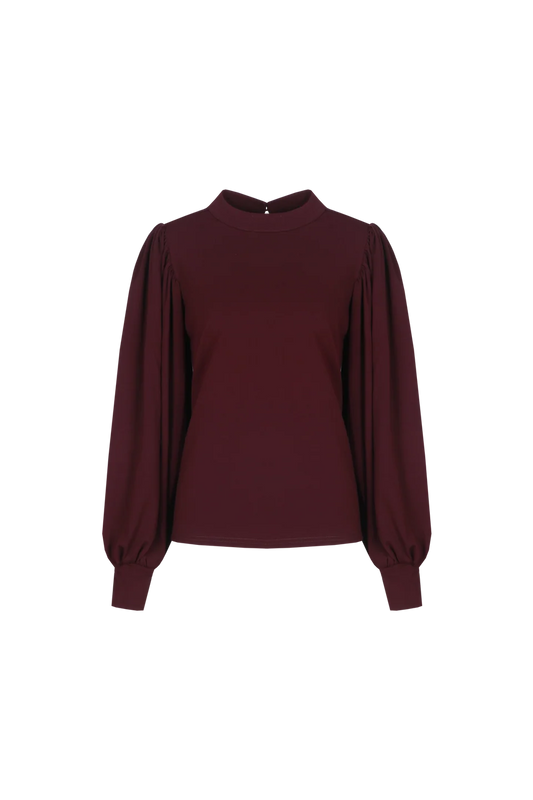Caro top dusky maroon