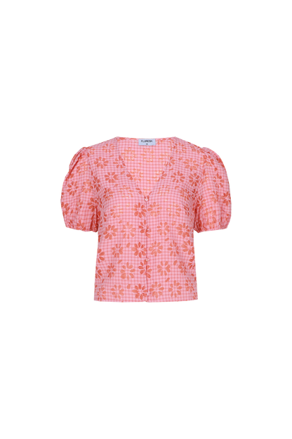 Aubry blouse terra/blush peach