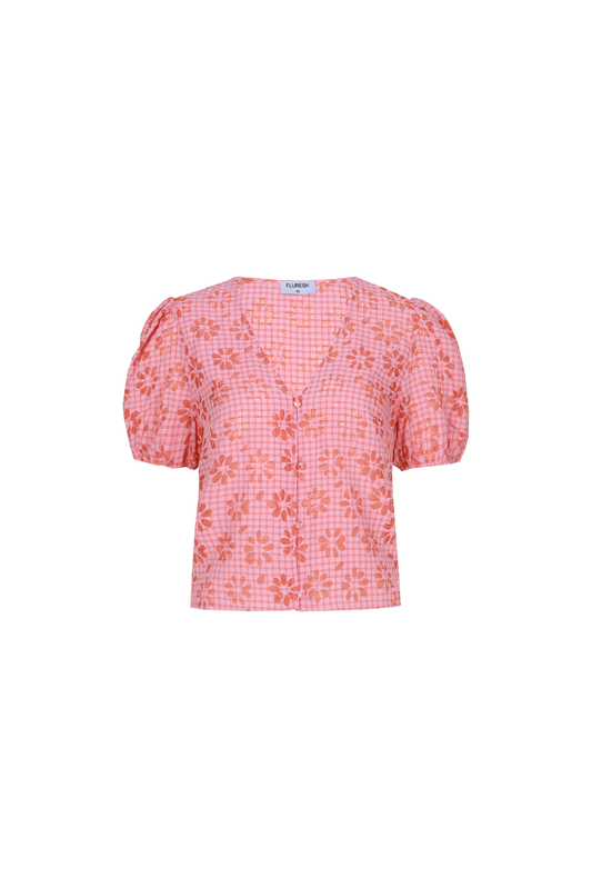 Aubry blouse terra/blush peach