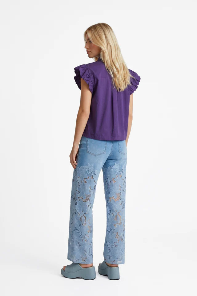 Jara blouse royal plum