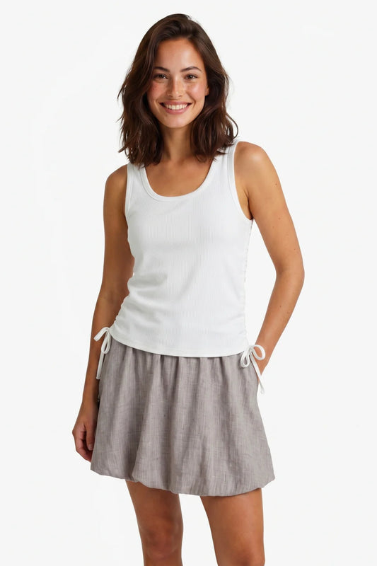Millie top white