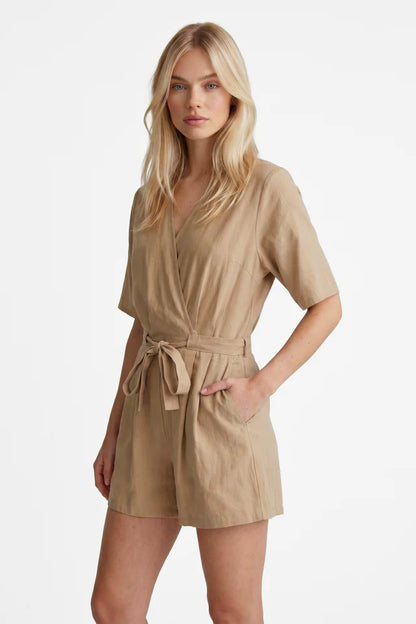 Esta playsuit walnut