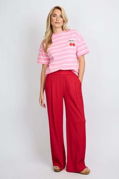 Leslie pants red