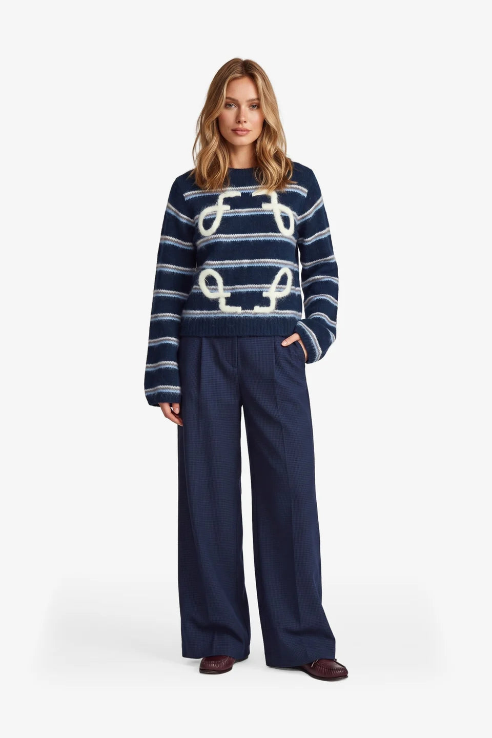 Ronja pants navy blue