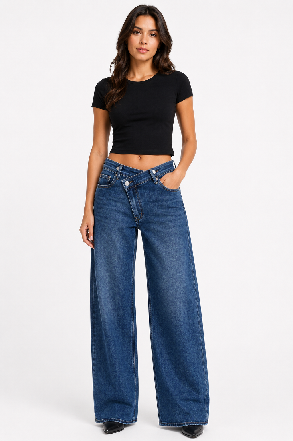 Dad fit jeans blauw