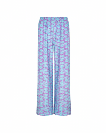 Pants Mara turquoise flower