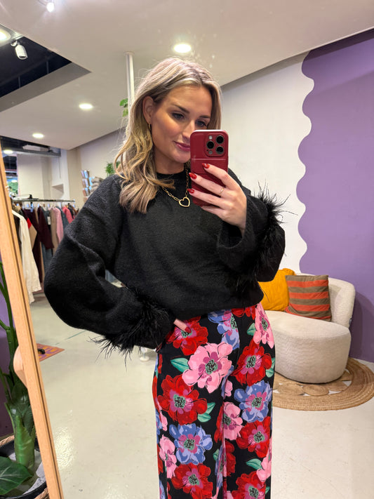 Rielle knit sweater black