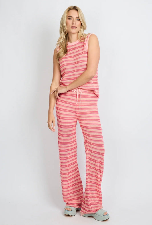 Kylie knitting pants blush/bright link/peach