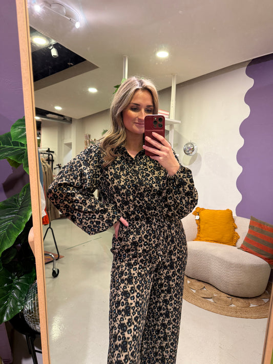 Aislin blouse leopard