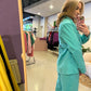 Merel blazer tropical aqua