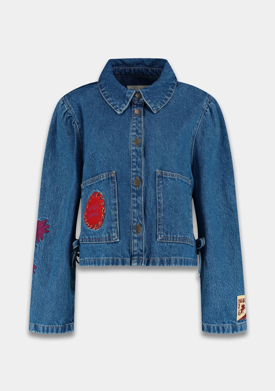 Toby jeans jacket met patches
