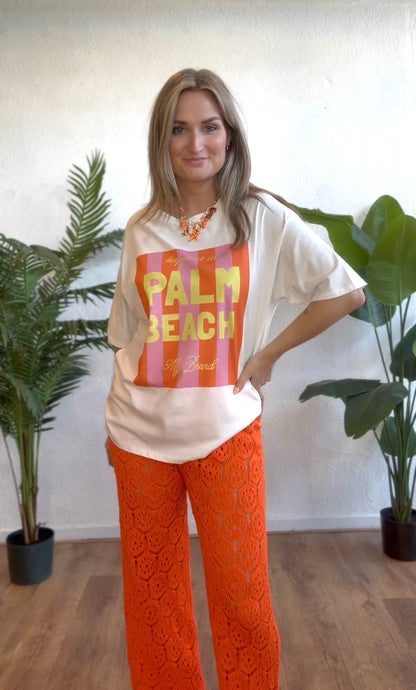 Crochet broek oranje