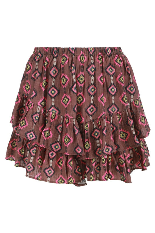 Rider skort mocha brown