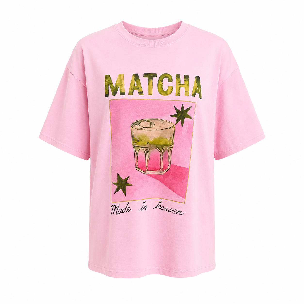 Matcha tee pink
