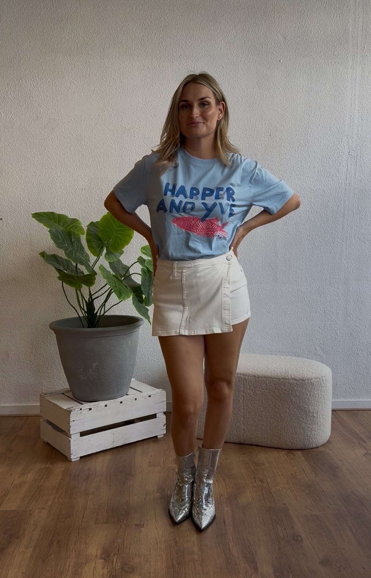 Spijker skort wit