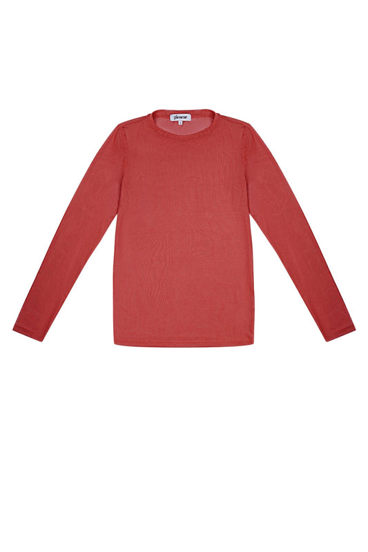 Mesh longsleeve red