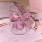 Bow glass pink